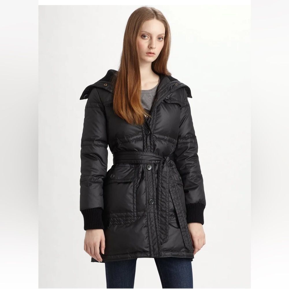 Marc By Marc Jacobs Women Navy Blue,pink Lind Belted Trench Parka Coat…